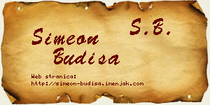 Simeon Budiša vizit kartica